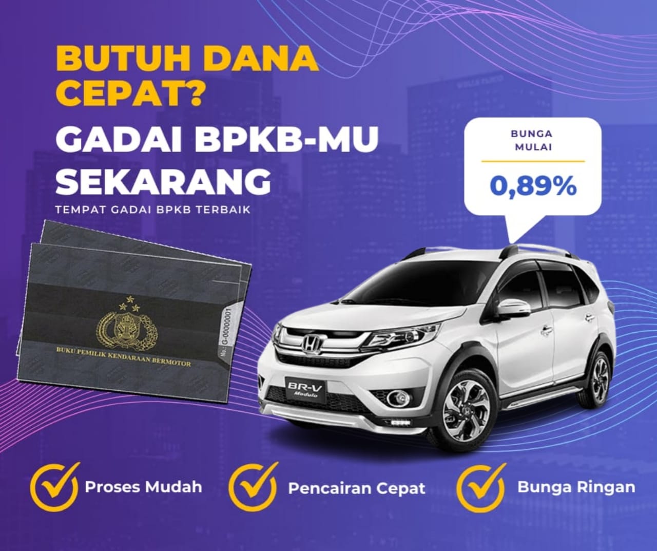 Kredit Jaminan Bpkb Mobil Honda Brv Dapat Dana Berapa? Seperti Ini Simulasinya
